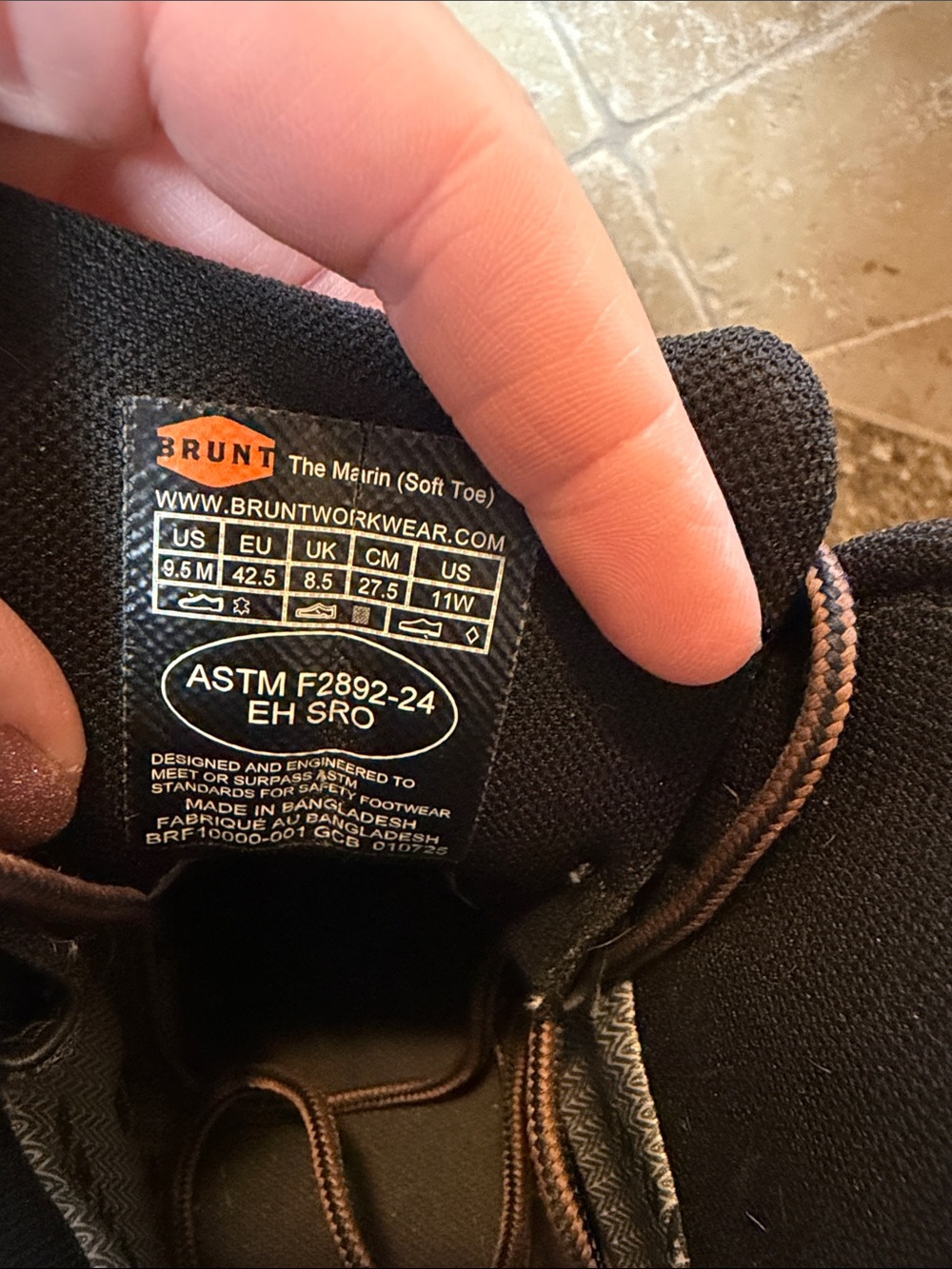 BRUNT Tan Waterproof Soft Toe Work Boots - Picture 5 of 7